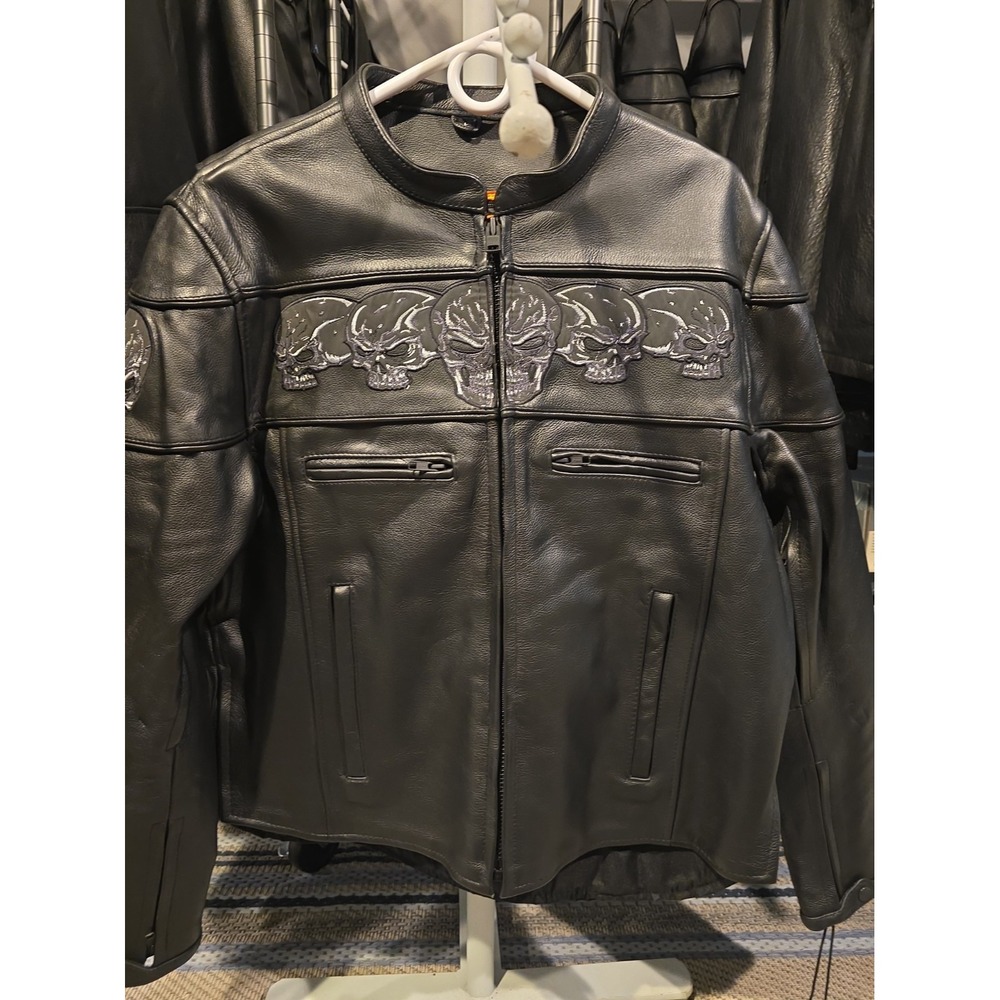 Daniel Smart DS700 Ironclad Black Motorcycle Jacket Sz Large